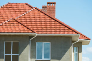 roof cleaned with soft roof washing